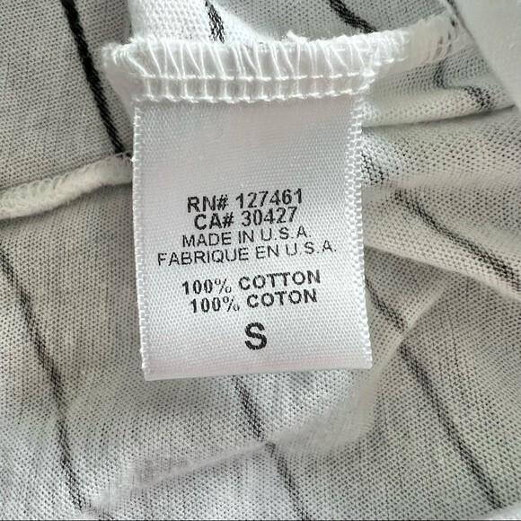 Wildfox Never On Time Muscle Tank Striped White S - Picture 7 of 7